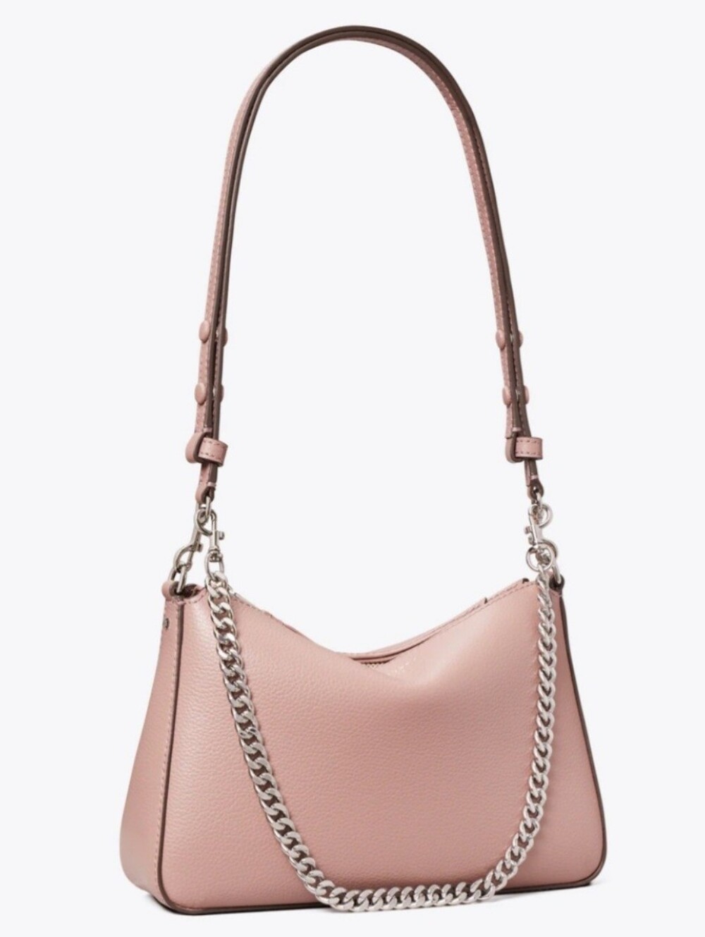Tory Burch Small Perry Shoulder Bag in Light Mauve, Style: 177245 - Picture 4 of 11